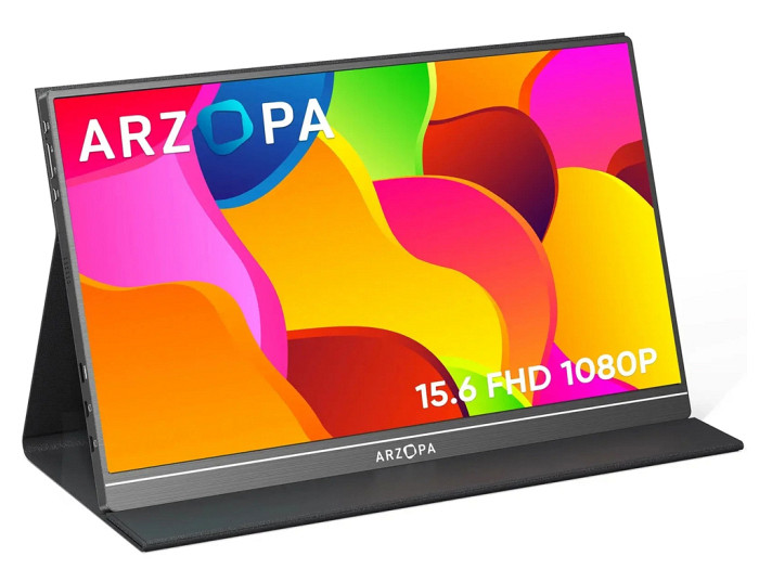 Prenosni monitor 15.6'' (40 cm) FullHD IPS 60Hz, mHDMI, USB-C, zvočniki, ARZOPA S1 TABLE