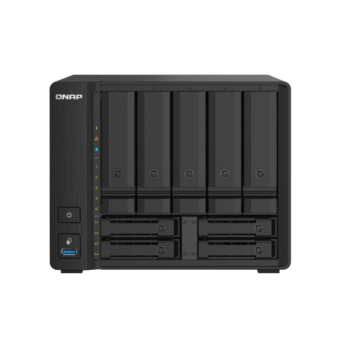 QNAP NAS za 9 diskov, 4GB ram, 2x 10Gb SFP+, 2x 2.5Gb mreža