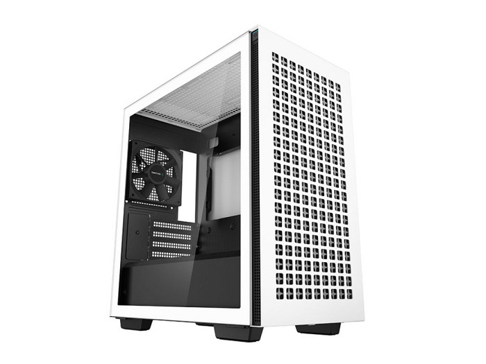 Računalniško ohišje DeepCool CH370 WH, Micro-ATX, kaljeno steklo, belo