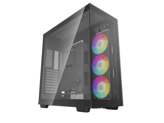 Računalniško ohišje DeepCool CH780 Full Tower, E-ATX, ARGB, kaljeno steklo, črno