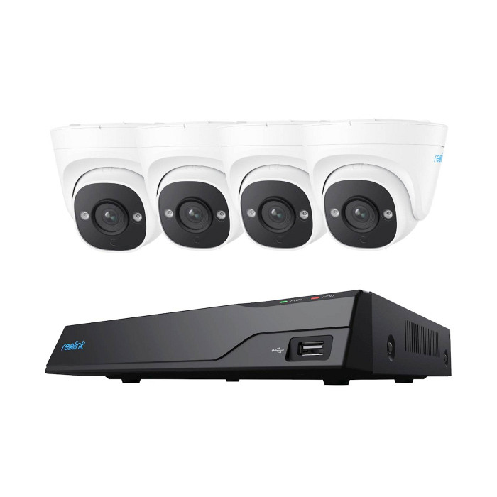 Reolink NVR snemalnik NVS8-5MD4 5MP, 8 kanalni NVR, 2TB HDD, 4x kamera POE