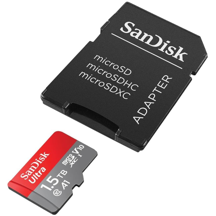 SanDisk 1.5TB Ultra microSD UHS-I spominska kartica z adapterjem