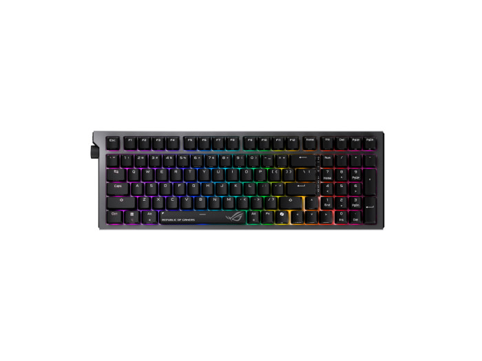 Tipkovnica ASUS ROG Strix Morph 96 Wireless, ROG NX Snow V2, PBT, RGB, USB, US