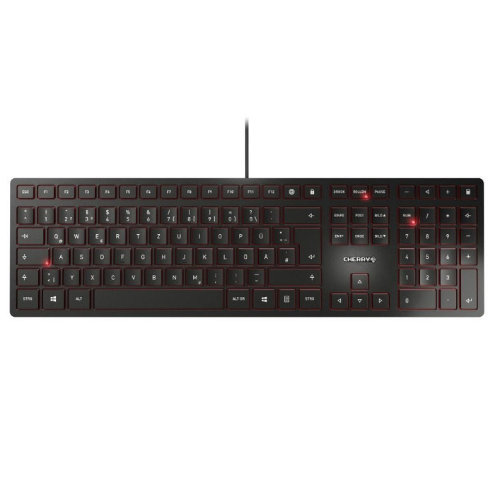 Tipkovnica Cherry KC 6000 Slim, črna, USB, UK SLO g.