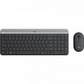 LOGITECH MK470 Slim Combo brezžična grafitna tipkovnica + miška