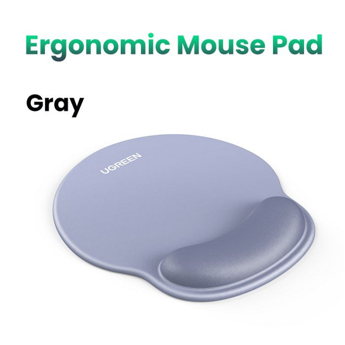 Ugreen ergonomska podloga za miško z naslonom za zapestje - sivo modra