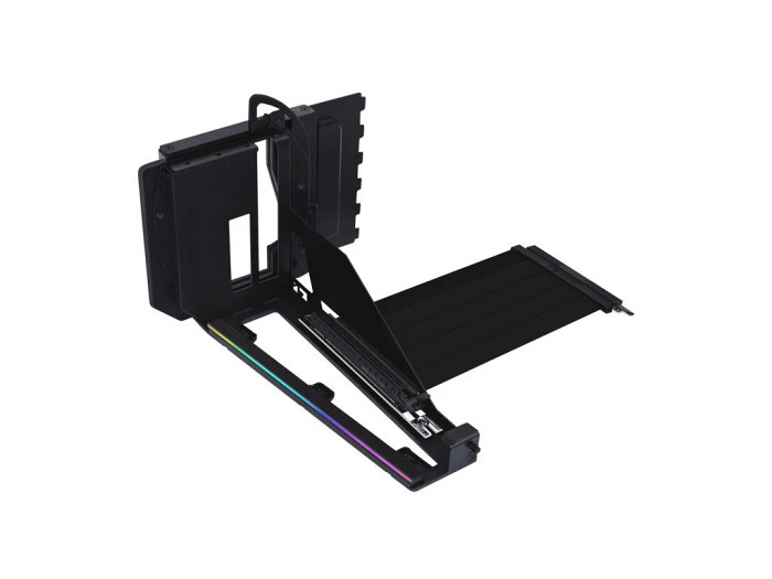 Univerzalni vertikalni nosilec grafične kartice Lian Li GPU Bracket Kit V4, 4 reže, PCIe 5.0, črn