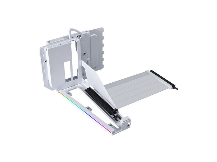 Univerzalni vertikalni nosilec grafične kartice Lian Li GPU Bracket Kit V4, 4 reže, PCIe 5.0, white
