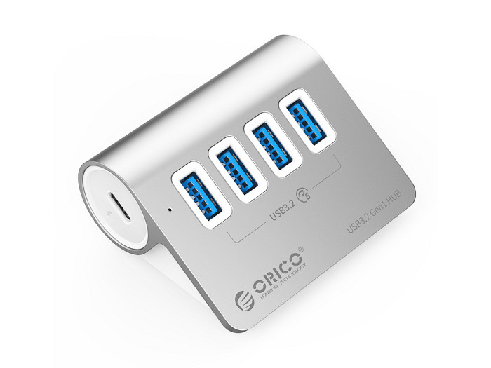 USB-C hub s 4 vhodi, 4x USB-A 3.2 Gen1, 5Gbps, ALU, ORICO M3U4-05