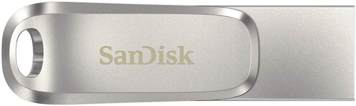 USB C & USB DISK SanDisk 1TB Ultra Dual LUXE, 3.1, srebrn, kovinski, branje do 150MB/s
