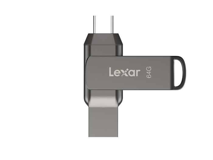 USB ključek Lexar JumpDrive Dual Drive D400, 64GB, USB 3.1 Type-C, 130 MB/s