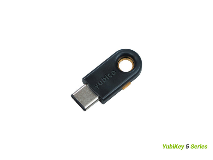 Varnostni ključ Yubico YubiKey 5C, USB-C, črn