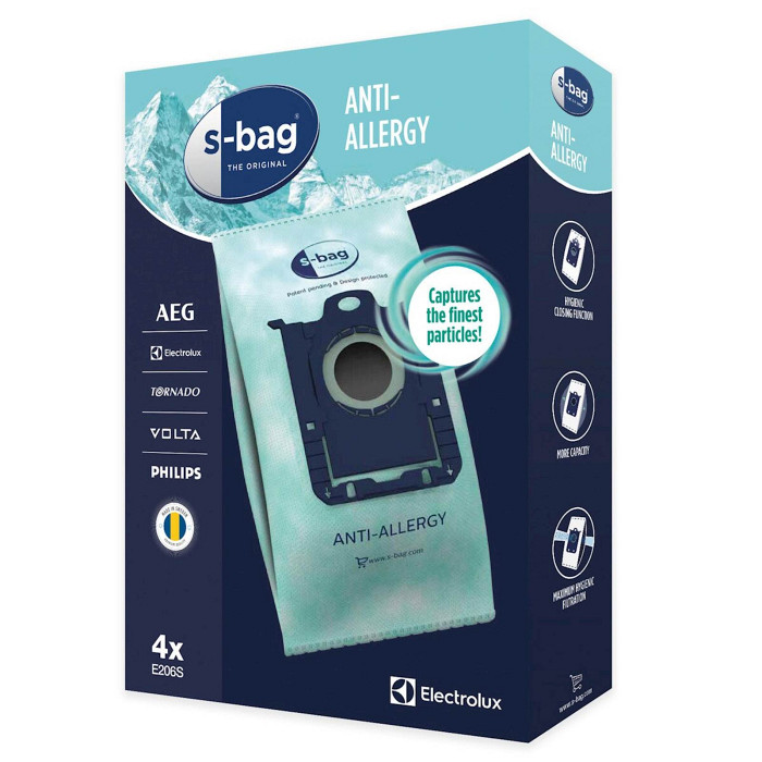 Vrečke za sesalnik Electrolux E206S, S-bag 4/1