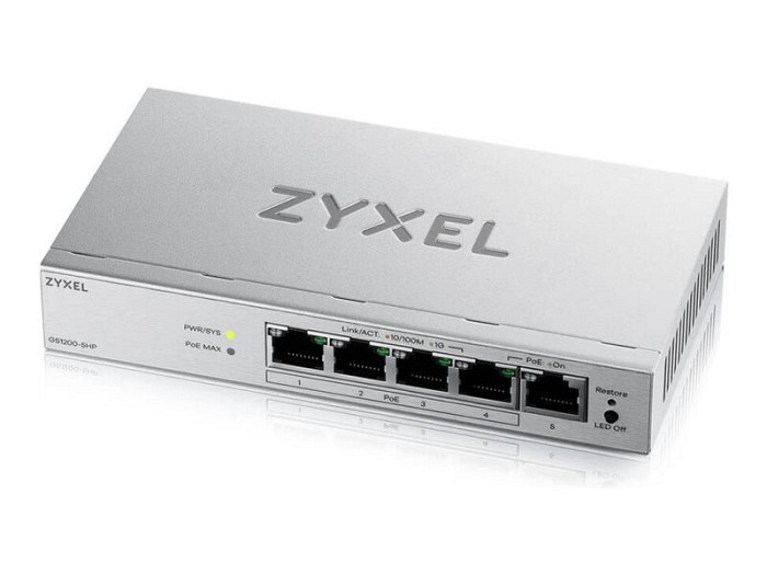 ZYXEL GS1200-5HP V3 5-Port Gigabit PoE+