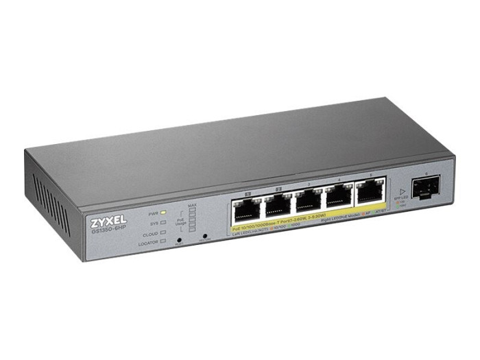 ZYXEL GS1350-6HP 6 webman.CCTV PoE sw.