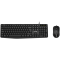 CANYON SET-1, komplet USB standardne tipkovnice, 104 tipk, odporna na vodo, z optično 3D žično miško 1000 DPI, USB2.0, črna