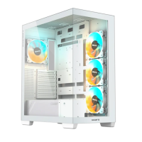 Gigabyte C500 PANORAMIC STEALTH ICE USB-C USB 3.2 Gen2 ATX ARGB osvetljeno ohišje, belo