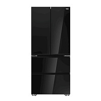 Hladilnik HAIER HFKR7819DNGB, 190 cm, E, 468 l, French Door, črna na steklu