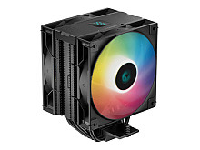 Hladilnik za procesor DeepCool AG400 Digital Plus ARGB, 2x 120mm,  črn