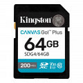 KINGSTON Canvas Go! Plus SD 64GB Class10 UHS-I U3, V30, 4K UHD SDG4/64GB spominska kartica
