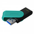 USB disk Kingston 128GB DT Exodia S, 3.2 Gen1, črn/turkizen, z vrtljivim pokrovčkom