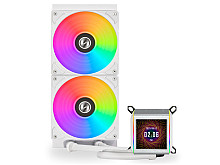 Komplet za tekočinsko hlajenje AIO Liquid Cooler Lian Li GALAHAD II LCD 280, ARGB, bel
