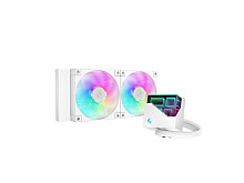 Komplet za tekočinsko hlajenje AIO Liquid Cooler DeepCool LT240 WH ARGB, 240mm, RGB, bel