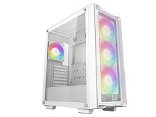 Računalniško ohišje DeepCool CC560 MESH V2, ATX, Midi-Tower, ARGB, Kaljeno steklo, belo