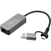 Sandberg USB-C/A 2.5 GbE RJ45 Adapter