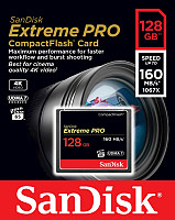SanDisk 128GB Extreme Pro CompactFlash UDMA 7 VPG-65 spominska kartica
