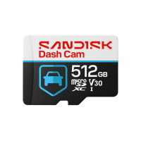SANDISK 512GB Dash Cam microSD UHS-I spominska kartica