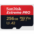 SANDISK Extreme PRO microSDXC 256GB Class 10 UHS-I U3 V30 A2 4K UHD SDSQXCD-256G-GN6MA spominska kartica