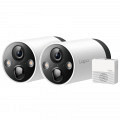TP-LINK Tapo C420S2 4MP 2K QHD 3,18mm dnevna/nočna WiFi črno/bela brezžična zunanja nadzorna kamera 2 kom