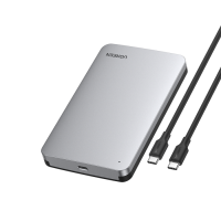 Ugreen 2.5 SATA ohišje za disk srebrn - box