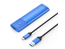 Zunanje ohišje za M.2 SATA 2230-2280 v USB 3.2 Gen1 Type-C, 5Gbps, aluminij, modro, ORICO PWM2