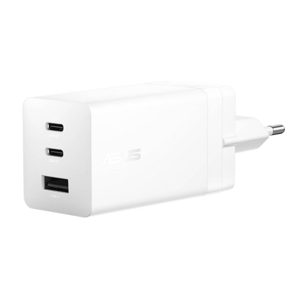 ASUS 100W USB-C GaN Charger, 2x USB-C & 1x USB-A, 100W Max, bel