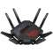 ASUS ROG Rapture GT-BE98 BE25000 Quad-Band WiFi 7 (802.11be) Gaming Usmerjevalnik, 320MHz bandwidth, 4096-QAM, dual 10G ports, backup WAN, Triple-level Game Acceleration, Mobile Game Mode, AURA RGB, AiMesh support, network security, advanced VPN