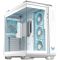 ASUS TUF Gaming GT502 Horizon ARGB ATX računalniško ohišje, kaljeno steklo, štirje 120mm ARGB ventilatorji, belo