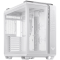 ASUS TUF Gaming GT502 PLUS ATX Gaming ohišje bele barve, Dual Chamber Chassis, Panoramic View, Tempered Glass front and side panel, Tool-Free side panels, pre-installed 4 ARGB fans & fan hub, Front Panel High-Speed USB Type-C