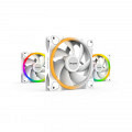 BE QUIET! LIGHT WINGS White (BL100) triple pack RGB 120mm 4-pin PWM beli ventilator