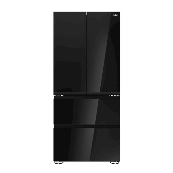 Hladilnik HAIER HFKR7819DNGB, 190 cm, E, 468 l, French Door, črna na steklu