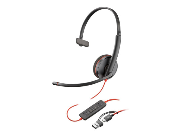 HP Poly BW 3210 Mono USB-C HS +USB-C/A