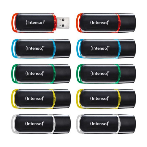 Intenso 10x8GB Business Line USB 2.0 spominski ključki - Barvni
