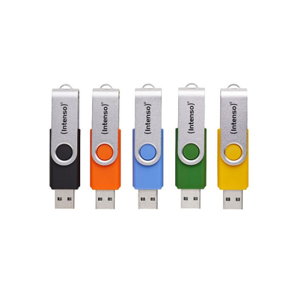 Intenso 5x16GB Office Line USB 3.2 spominski ključki - Barvni
