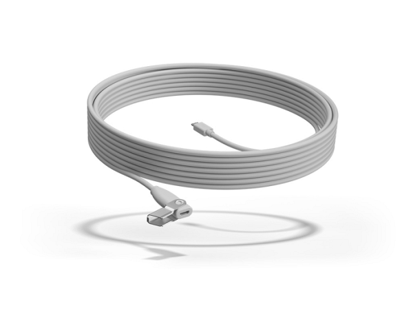 Kabel Logitech Rally Mic Pod Extension Cable, 10m, bel