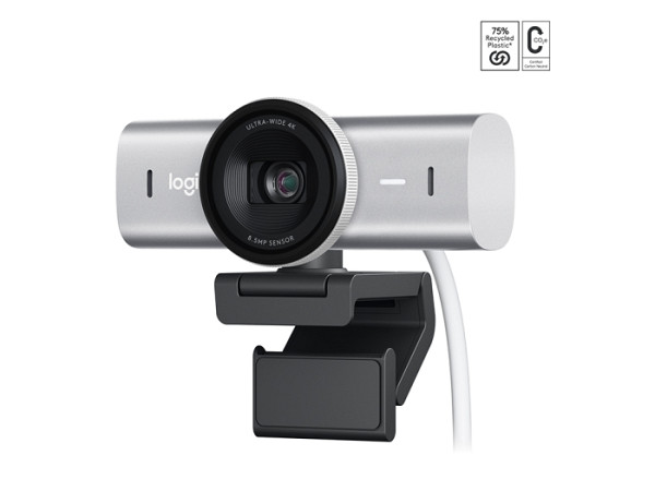 Kamera Logitech MX BRIO, 4K Ultra HD, siva, USB-C