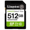 KINGSTON Canvas Select Plus SD 512GB Class10 UHS-I U3 V30 SDS3/512GB spominska kartica