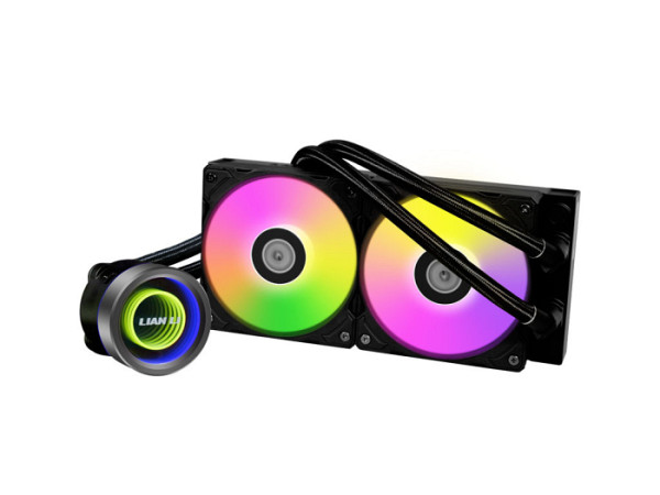 Komplet za tekočinsko hlajenje AIO Liquid Cooler Lian Li GALAHAD II Trinity 240, ARGB, črn