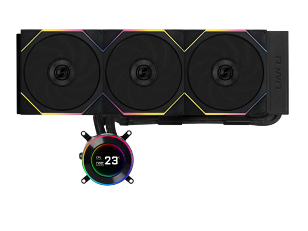 Komplet za tekočinsko hlajenje AIO Liquid Cooler Lian Li HydroShift II LCD-C 360TL, črn
