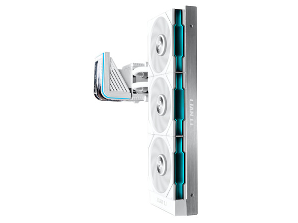 Komplet za tekočinsko hlajenje AIO Liquid Cooler Lian Li HydroShift II OLED Curved 360 TL FLEX, Bel